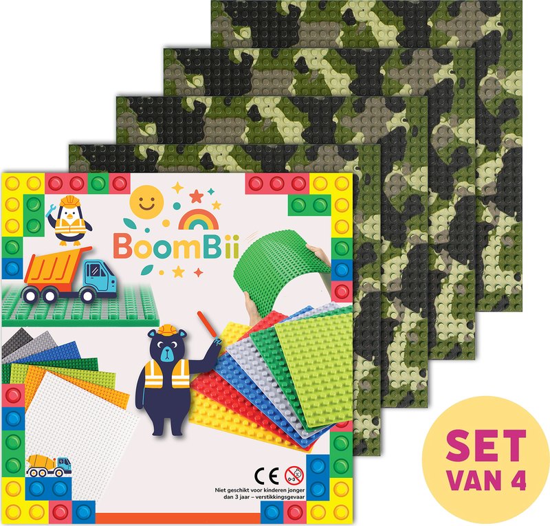 Bouwplaat Camouflage groen