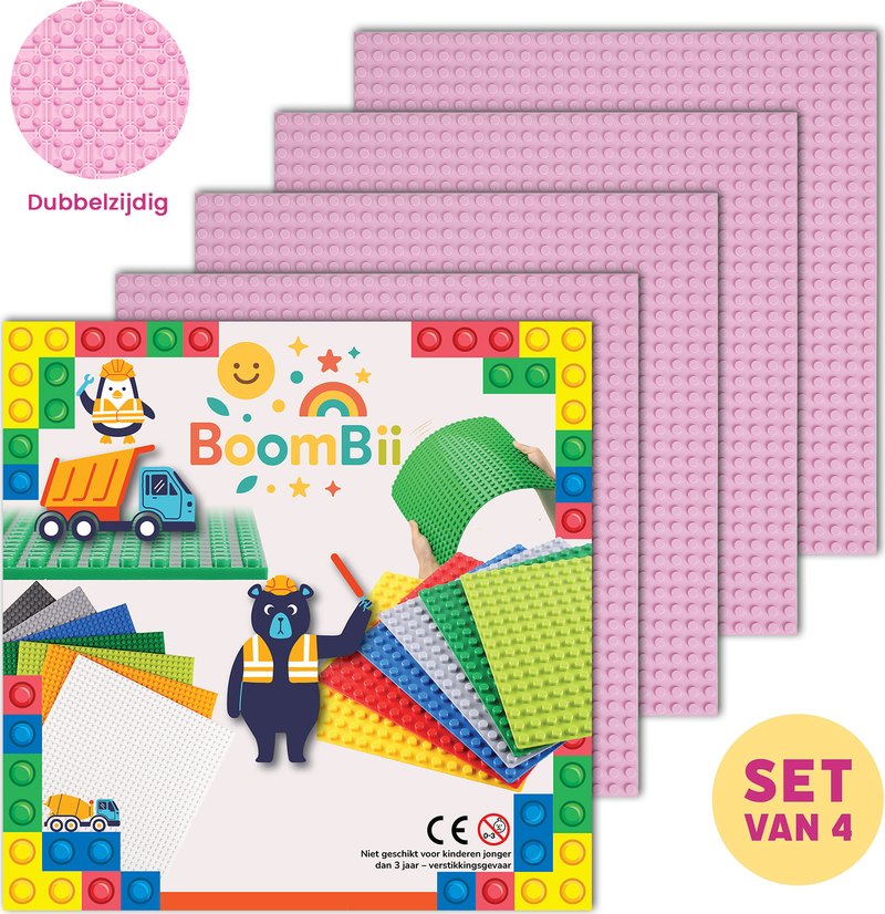 Bouwplaat Roze