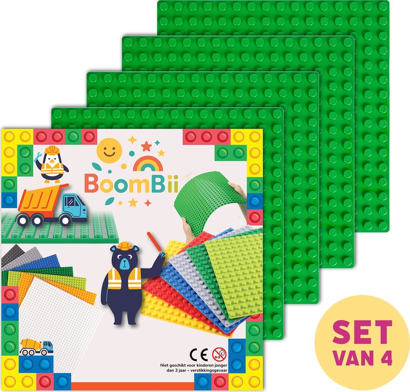 BoomBii bouwplaten met grote noppen